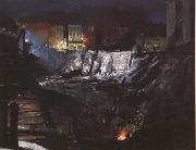George Bellows Excavation at Night (mk43) France oil painting artist